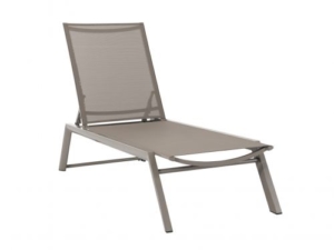 Aruba sun lounger for pool, cappuccino colour