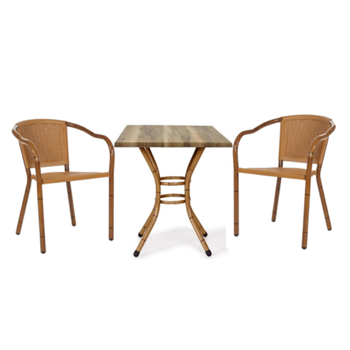 Conjunto de mesa e cadeiras com braços Florence