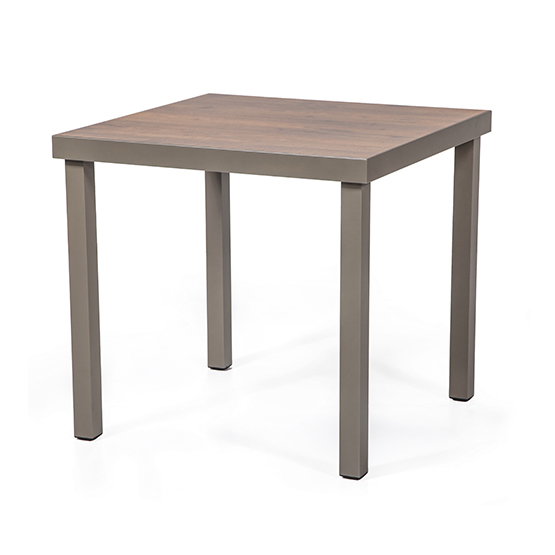 Alex Decor table 80x80 cm, brown colour