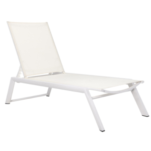 Aruba sun lounger for pool, white colour