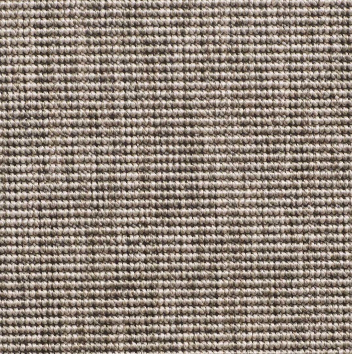 Sisal carpet with some relief in brown and black colours