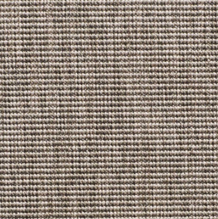 Sisal carpet with some relief in brown and black colours