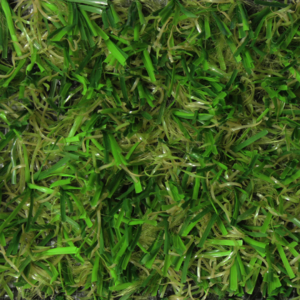 Green synthetic turf