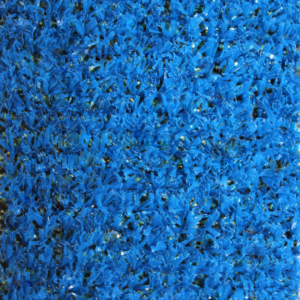 Blue synthetic turf