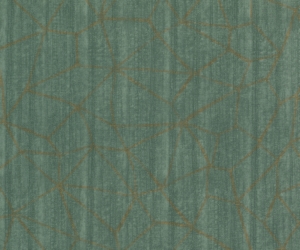 green wallpaper with golden geometric shapes