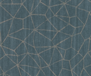 Blue wallpaper with golden geometric shapes