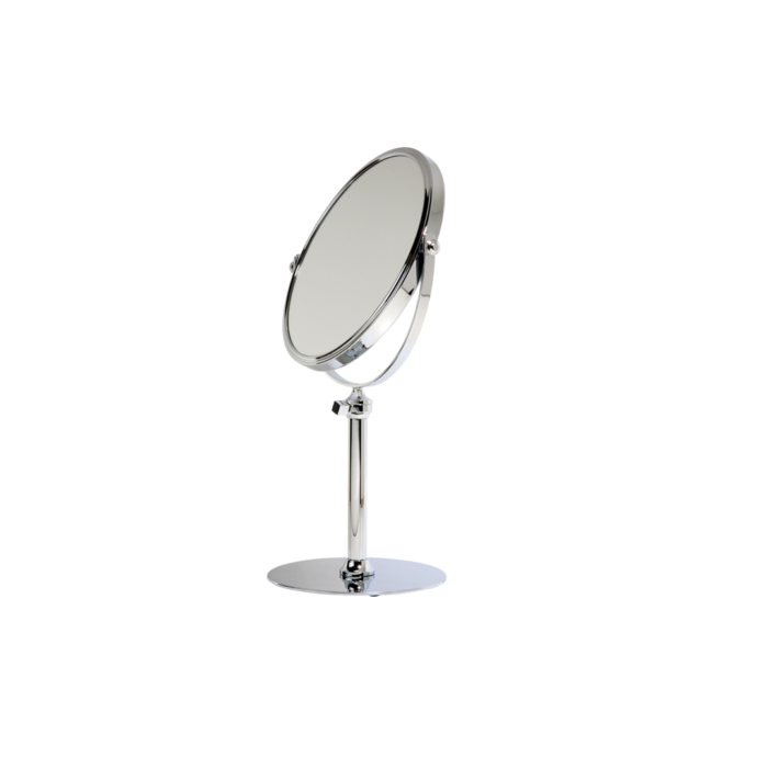 Chrome table mirror, 3x magnification