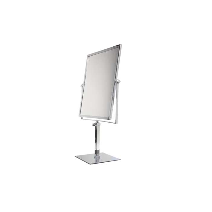 Chrome rectangular table mirror