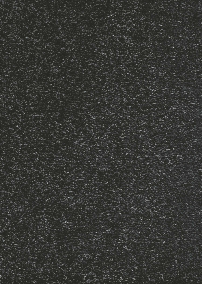 Black medium-length rug