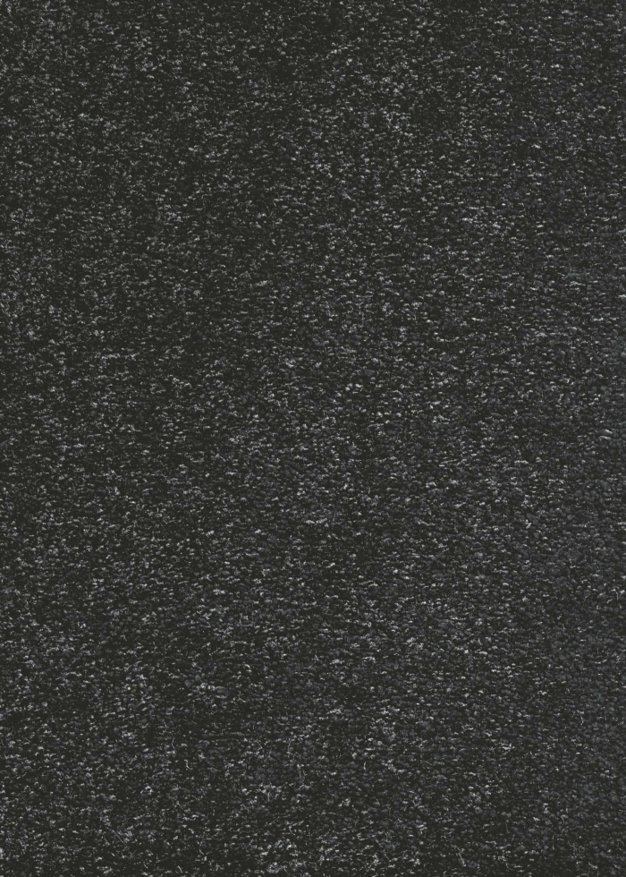 Black medium-length rug