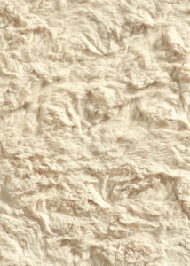 Beige fur rug