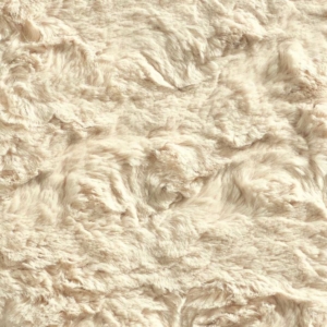 Beige fur rug