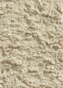 Beige fur rug