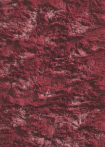 Burgundy fur rug