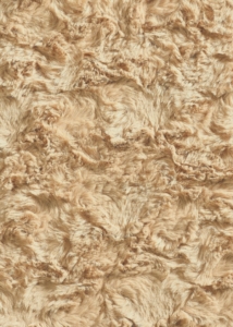 Dark beige fur rug