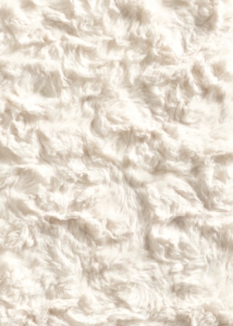 White fur rug