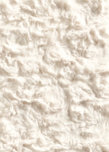 White fur rug