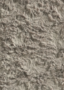 Brownish grey fur rug