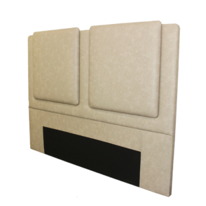 Beige headboard with synthetic marine fabric