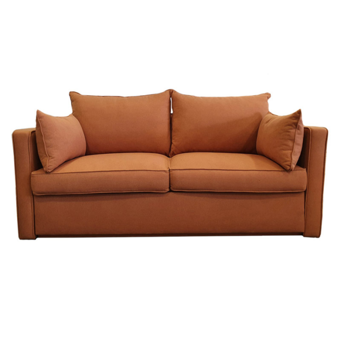 Orange majestic sofa bed