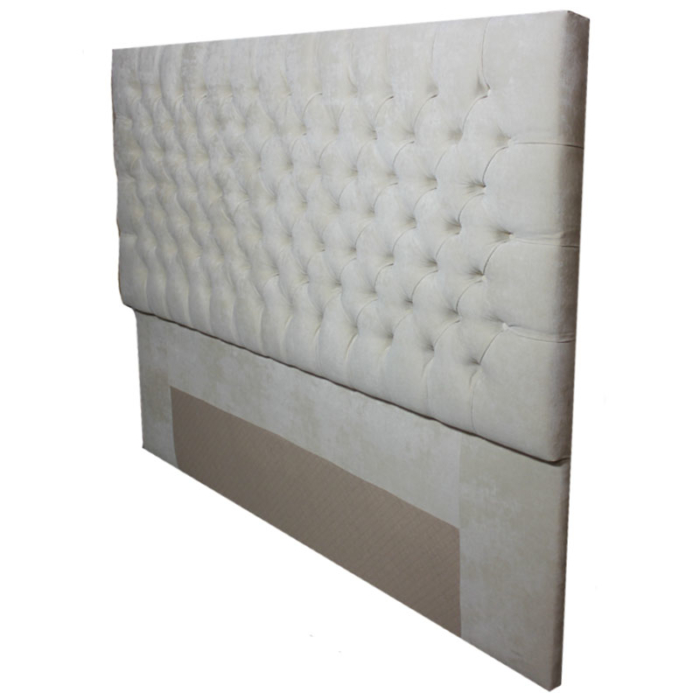 Capitonê headboard, cream, closed model