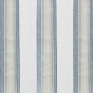 Tecido para cortinado azul e com riscas verticais